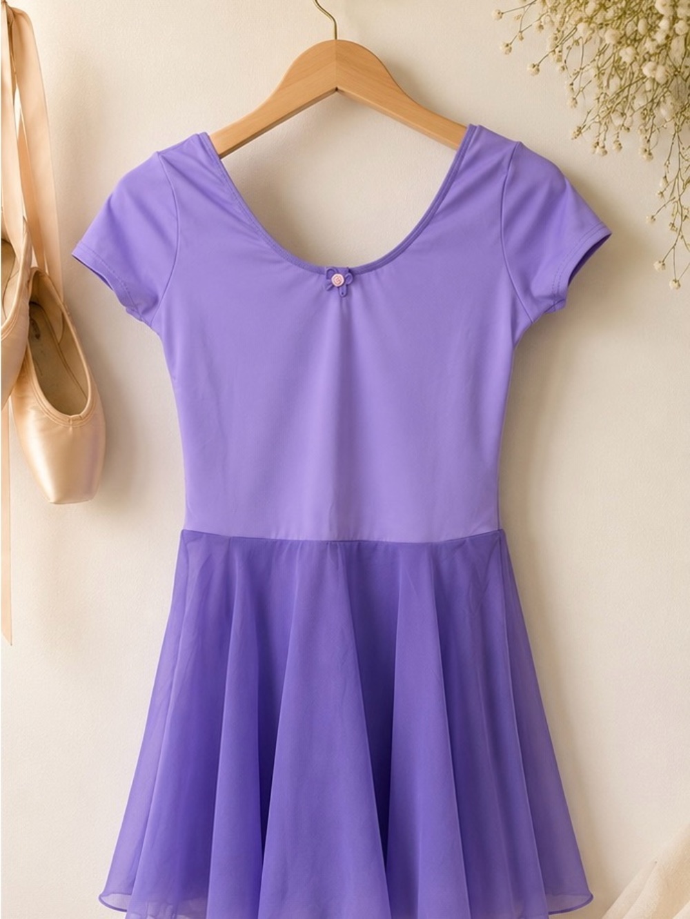 Weissman Lavender Short-Sleeve Dance Dress for Girls